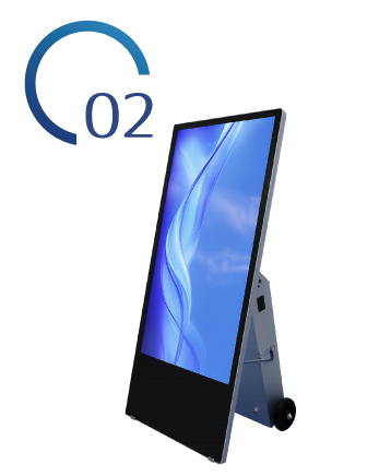 屋外型43インチ液晶バッテリー搭載モデル